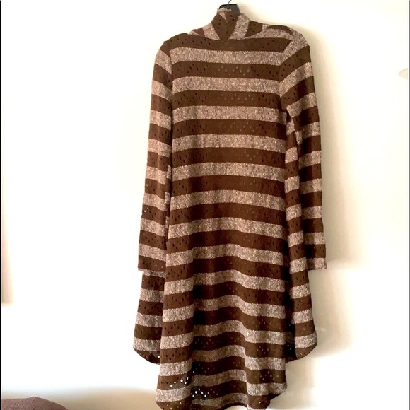 Blu Pepper High Low Sweater Duster L - Picture 2 of 4